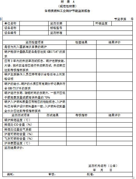 湖南:生物质燃料工业锅炉节能监察(征求意见稿)(图8) 湖南:生物质燃料工业锅炉节能监察(征求意见稿)(图8)
